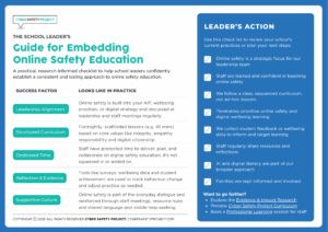 The School Leader’s Recipe For Embedding Online Safety Education