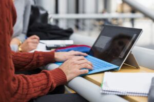 Student On Laptop