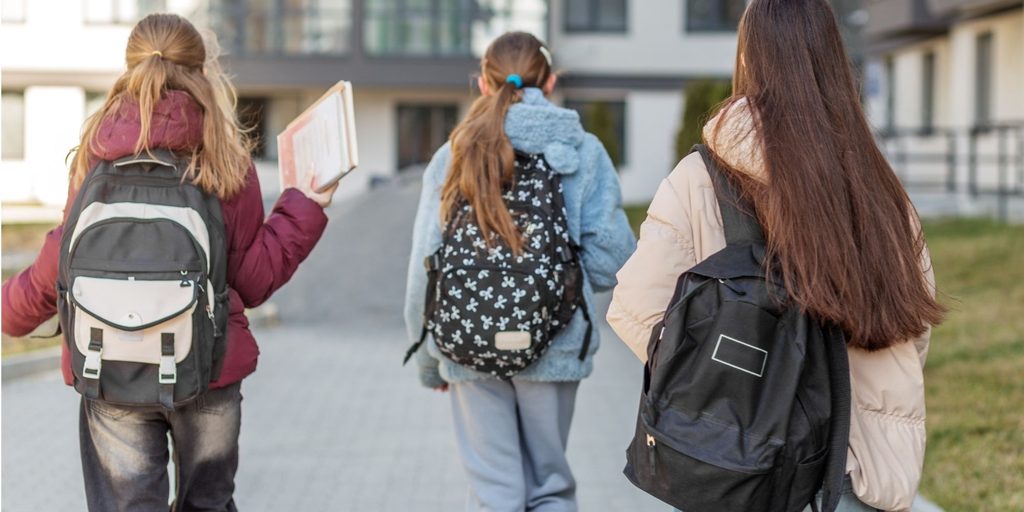 Students Walking To School